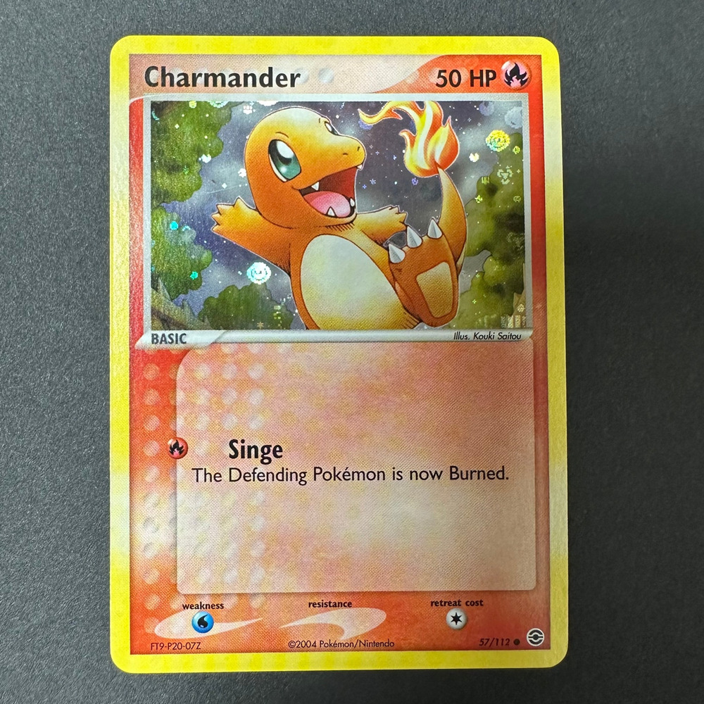 Pokemon TCG Charmander 057/112 EX Fire Red Leaf Green Reverse Holofoil NM/LP